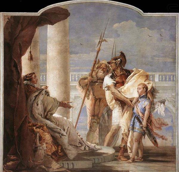 TIEPOLO, Giovanni Domenico Aeneas Introducing Cupid Dressed as Ascanius to Dido china oil painting image